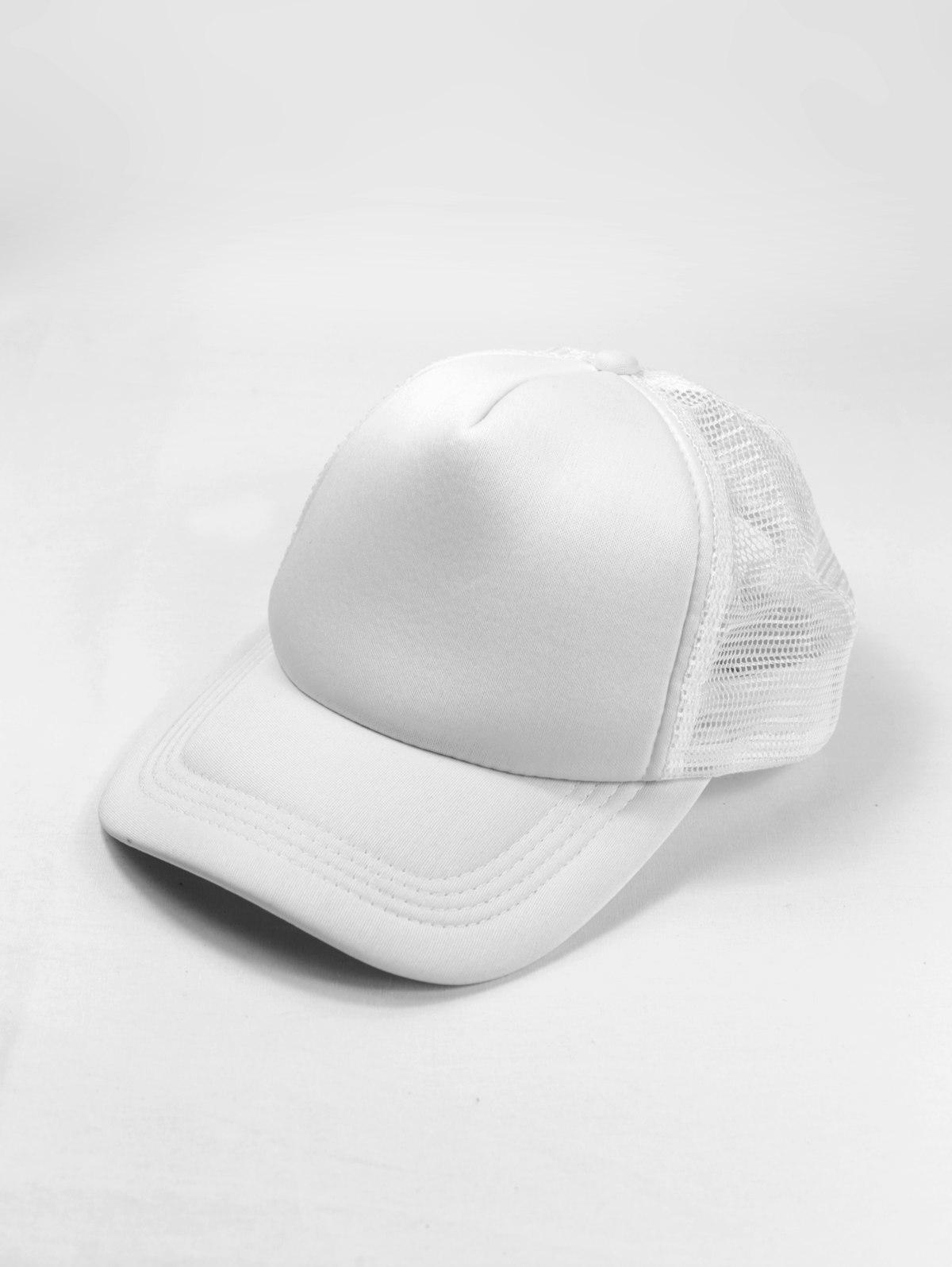 Topi hitam tampak depan
